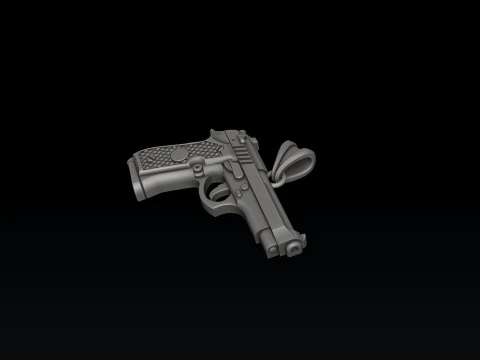 Pingente estilizado Gan v1 Modelo de impress&atilde;o 3D Modelo de Impressão 3D