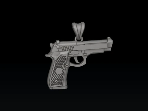 Pingente estilizado Gan v1 Modelo de impress&atilde;o 3D Modelo de Impressão 3D