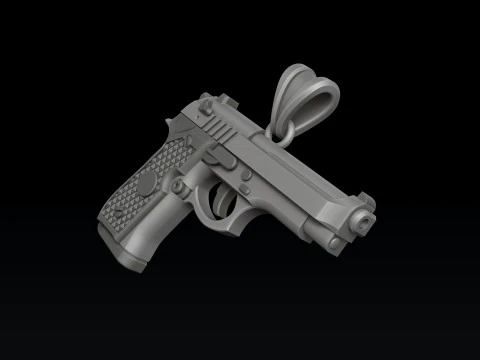 Pingente estilizado Gan v1 Modelo de impress&atilde;o 3D Modelo de Impressão 3D