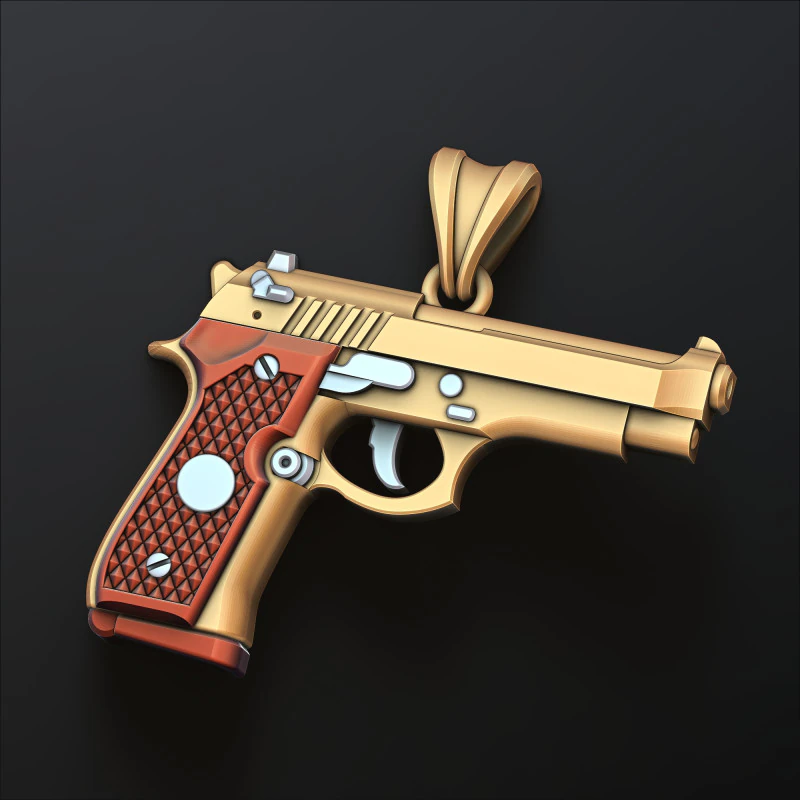 Pingente estilizado Gan v1 Modelo de impress&atilde;o 3D Modelo de Impressão 3D .c4d .max .obj .3ds .fbx .stl .blend 