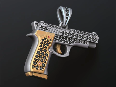 Stilisiertes Gan v1 mit Diamantanh&auml;nger 3D-Druckmodell 3D Druckmodell