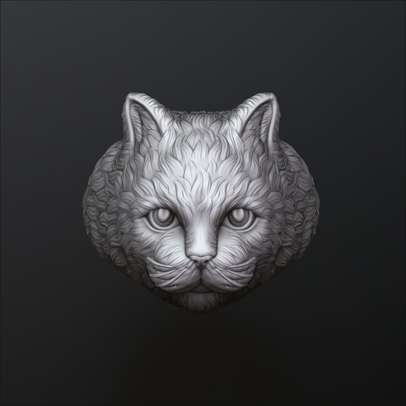 Cat Ring 3D print model 3D 模型 .c4d .max .obj .3ds .fbx .stl .blend 