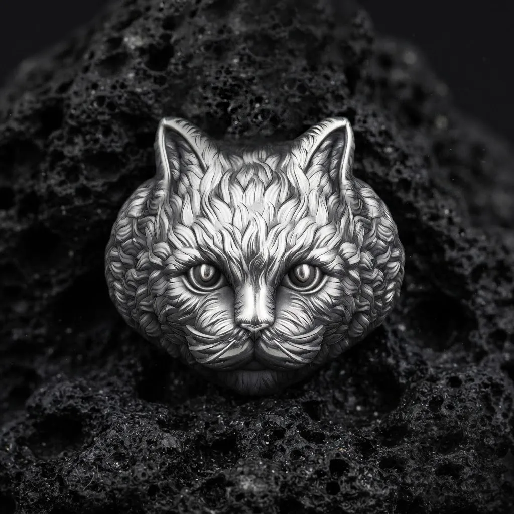 Cat Ring 3D print model 3D Model .c4d .max .obj .3ds .fbx .stl .blend 