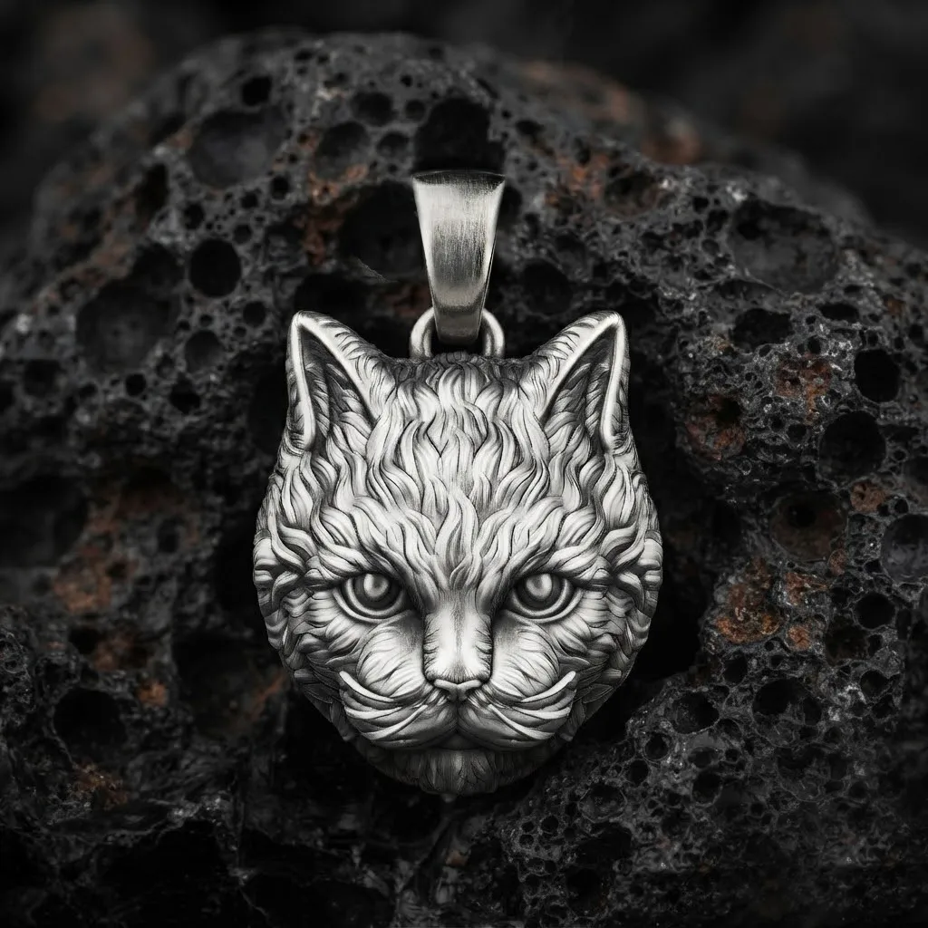 Cat Pendant 3D print model 3D Print Model .c4d .max .obj .3ds .fbx .stl .blend 