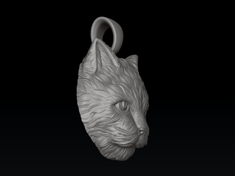Cat Pendant Ring Collection 3D Druckmodell
