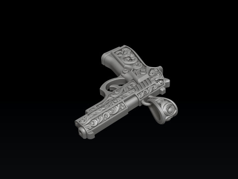 Jewelry Gn Pendant with Ornaments 3D Print Model