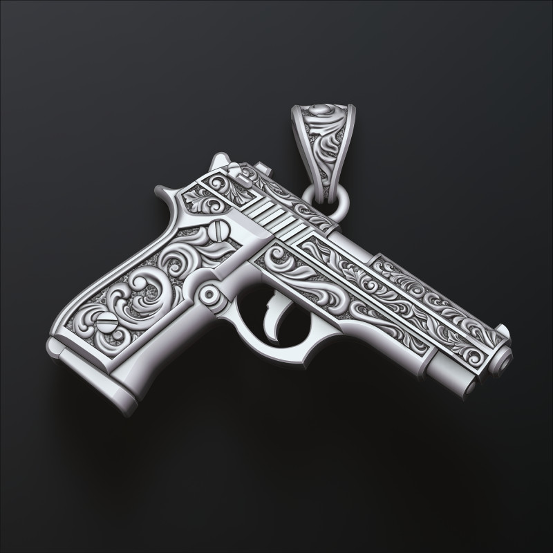 Gan v1 stilizzato con modello di stampa 3D pendente ornamenti Modello di stampa 3D .c4d .max .obj .3ds .fbx .stl .blend