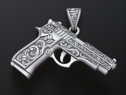 Gan v1 stylis&eacute; avec pendentif ornements Mod&egrave;le d'impression 3D Modèles 3D en vedette