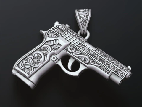 Gan v1 estilizado con colgante de adornos Modelo de impresi&oacute;n 3D Modelo de impresión 3D