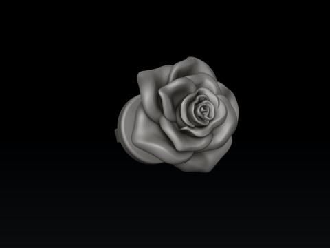 Rose v2 Pusset Earring 3D print model 3D printmodel