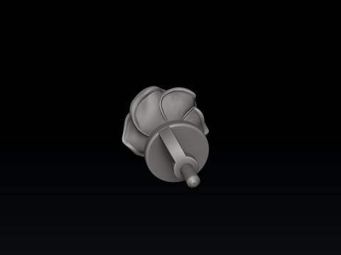 Rose v2 Pusset Earring 3D print model 3D printmodel