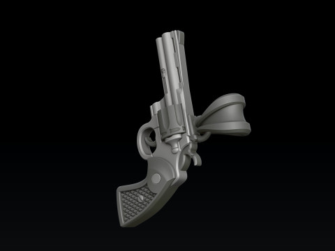 Gan Revolver Colt Pendant 3D print model 3D Print Model