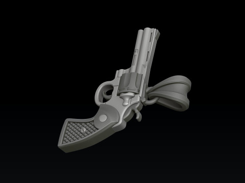 Gan Revolver Colt Pendant 3D print model 3D Print Model