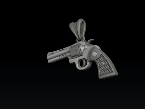 Pingente estilizado Gan Revolver v2 Modelo de impress&atilde;o 3D Modelo de Impressão 3D