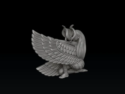 イシス エジプトの女神ペンダント v5 3D プリント モデル 3Dプリントモデル