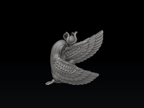 イシス エジプトの女神ペンダント v5 3D プリント モデル 3Dプリントモデル