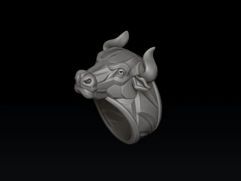 Bull Ring v2 3D print model 3D Print Model