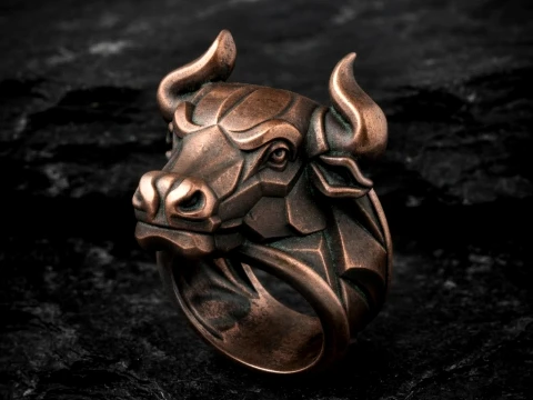 Bull Ring v2 3D print model 3D Print Model