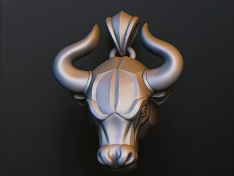 Model do druku 3D wisiorek Bull v2 Model do druku 3D