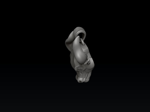 Bull Pendant v2 3D print model Modelo de impresión 3D