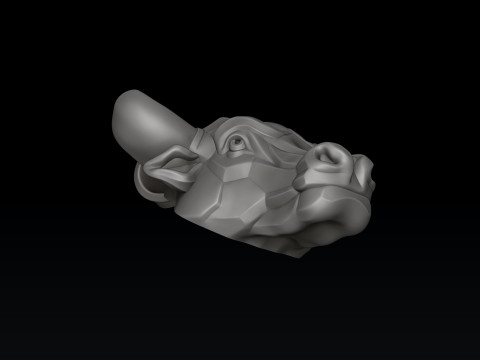 Bull Pendant v2 3D print model Modelo de impresión 3D