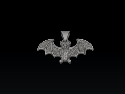 Halloween Bat Pendant 3D print model 3D Принт Модель