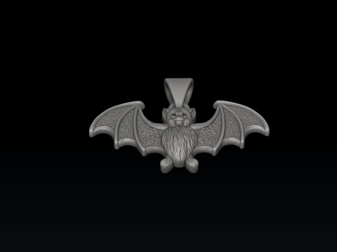 Halloween Bat Pendant 3D print model 3D Принт Модель