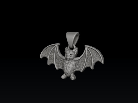 Halloween Bat Pendant 3D print model 3D Принт Модель