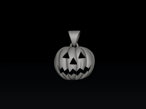 Halloween Pumpkin Pendant 3D print model 3D Print Model