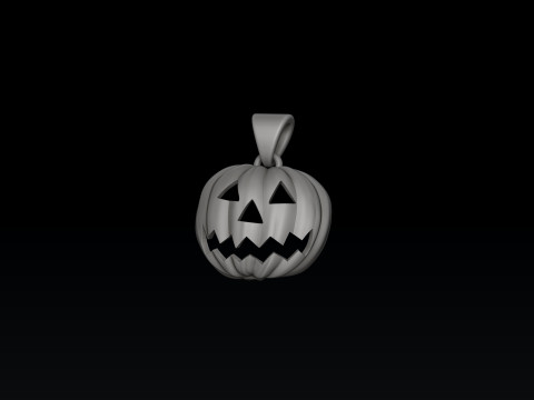Halloween Pumpkin Pendant 3D print model 3Dプリントモデル