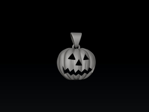 Halloween Pumpkin Pendant 3D print model 3Dプリントモデル