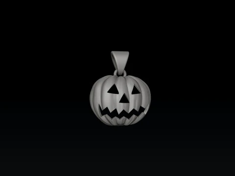 Halloween Pumpkin Pendant 3D print model 3D Print Model