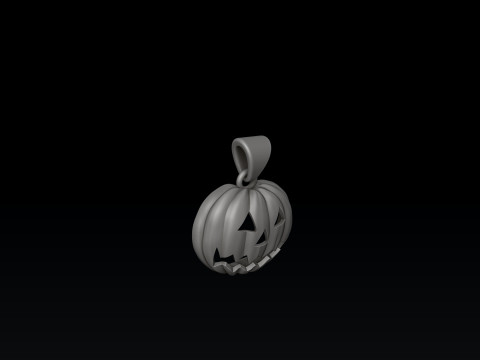 Halloween Pumpkin Pendant 3D print model 3Dプリントモデル