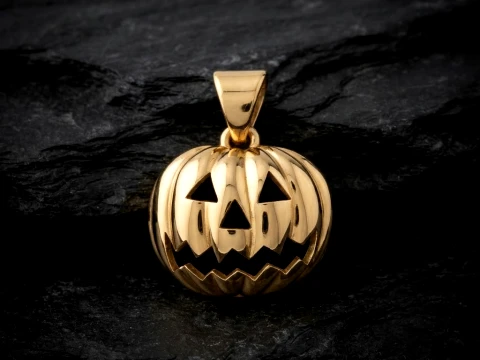 Halloween Pumpkin Pendant 3D print model 3D Print Model