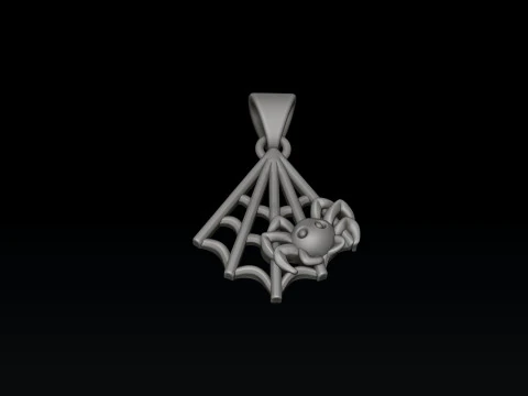 Halloween Spider Pendant 3D print model 3D Print Model