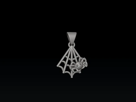 Halloween Spider Pendant 3D print model 3D Print Model