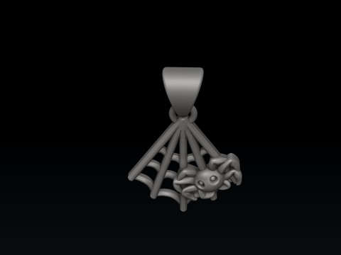 Cadılar Bayramı Örümcek Kolye 3D baskı modeli 3D Baskı Modeli