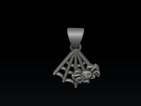Halloween Spider Pendant 3D print model 3D Print Model