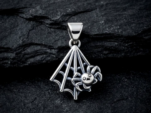 Halloween Spider Pendant 3D print model 3D Print Model