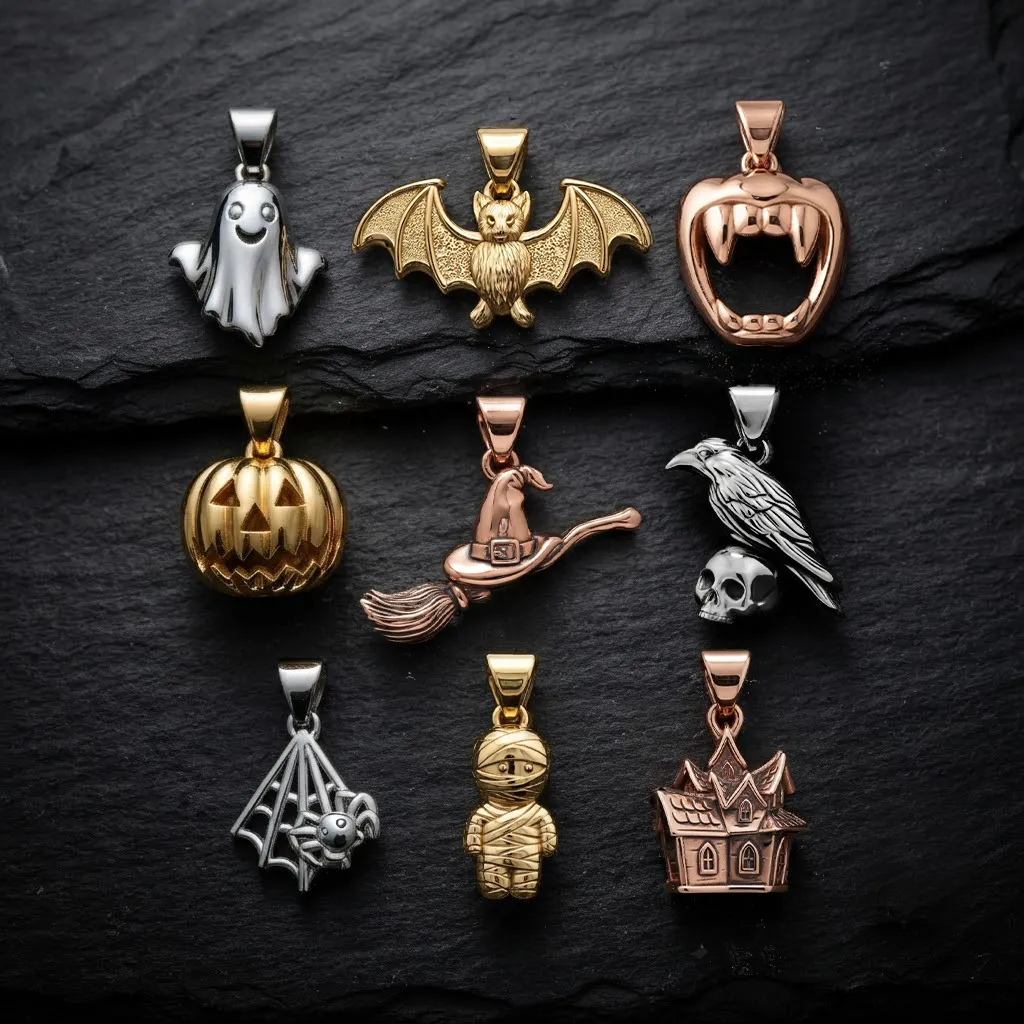 Halloween Charms Pack Collection 3D Print Model .c4d .max .obj .3ds .fbx .stl .blend 