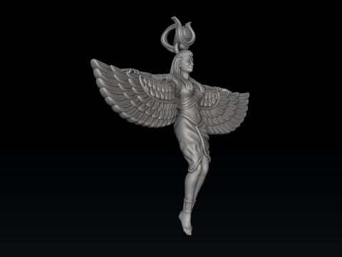 Isis Egyptische godin hanger v6 3D-printmodel 3D printmodel