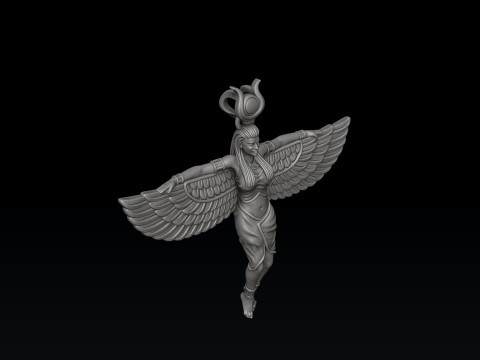 Isis Egyptische godin hanger v6 3D-printmodel 3D printmodel