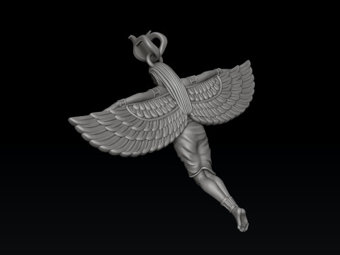 Isis Egyptische godin hanger v6 3D-printmodel 3D printmodel
