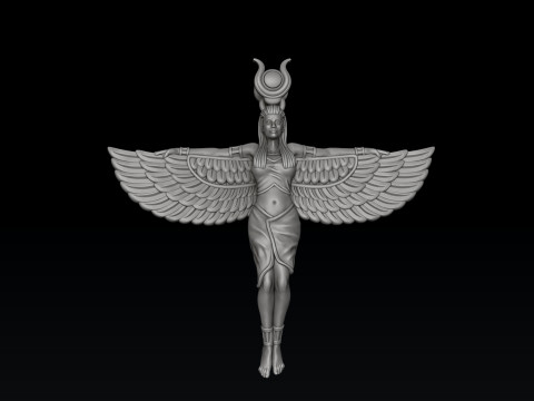 Isis Egyptische godin hanger v6 3D-printmodel 3D printmodel