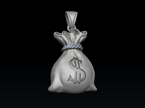 Colgante de bolsa de dinero Modelo de impresión 3D Modelo de impresión 3D