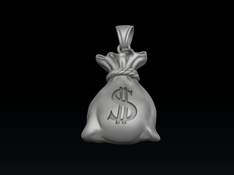 Colgante de bolsa de dinero Modelo de impresión 3D Modelo de impresión 3D