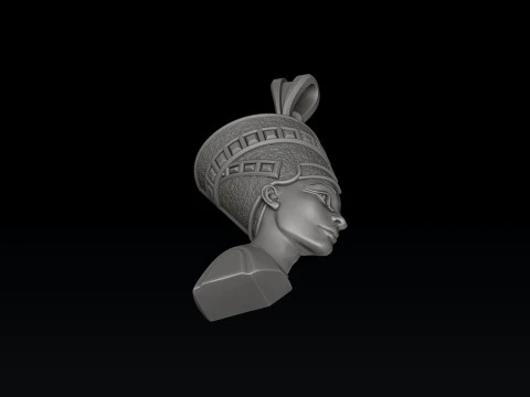 Modello di stampa 3D del pendente Nefertiti Modello di stampa 3D