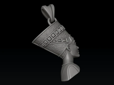 Modello di stampa 3D del pendente Nefertiti Modello di stampa 3D