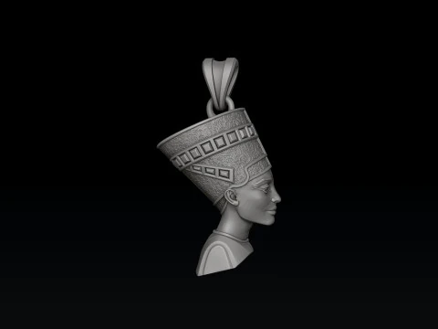 Modello di stampa 3D del pendente Nefertiti Modello di stampa 3D