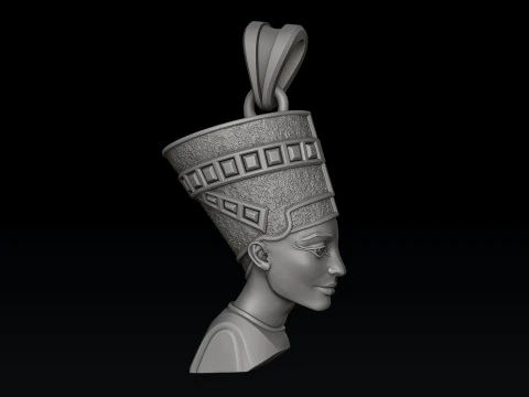 Modello di stampa 3D del pendente Nefertiti Modello di stampa 3D